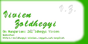 vivien zoldhegyi business card